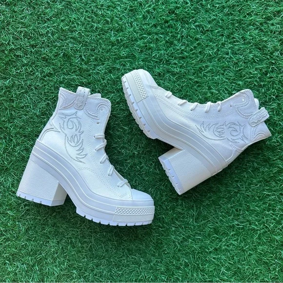 Unavailable 🎁Converse Chuck 70 De Luxe Heel Hi Vintage White - Picture 9 of 10